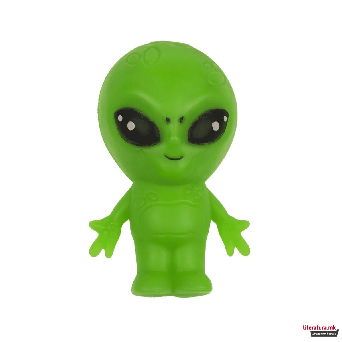 Растеглива флуоресцентна фигура Alien 
