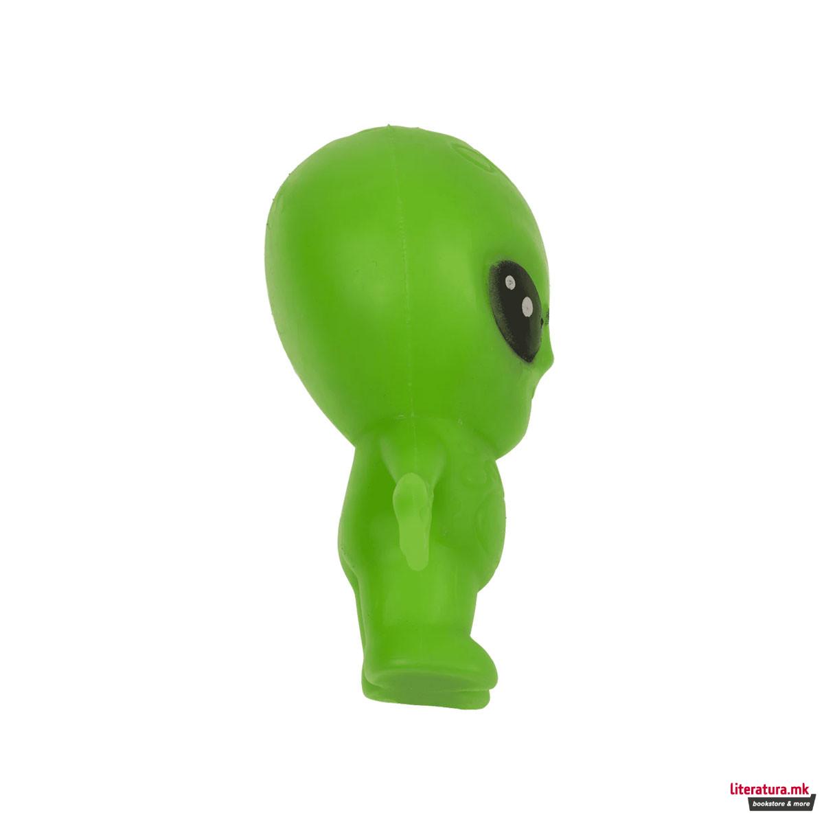 Растеглива флуоресцентна фигура Alien 
