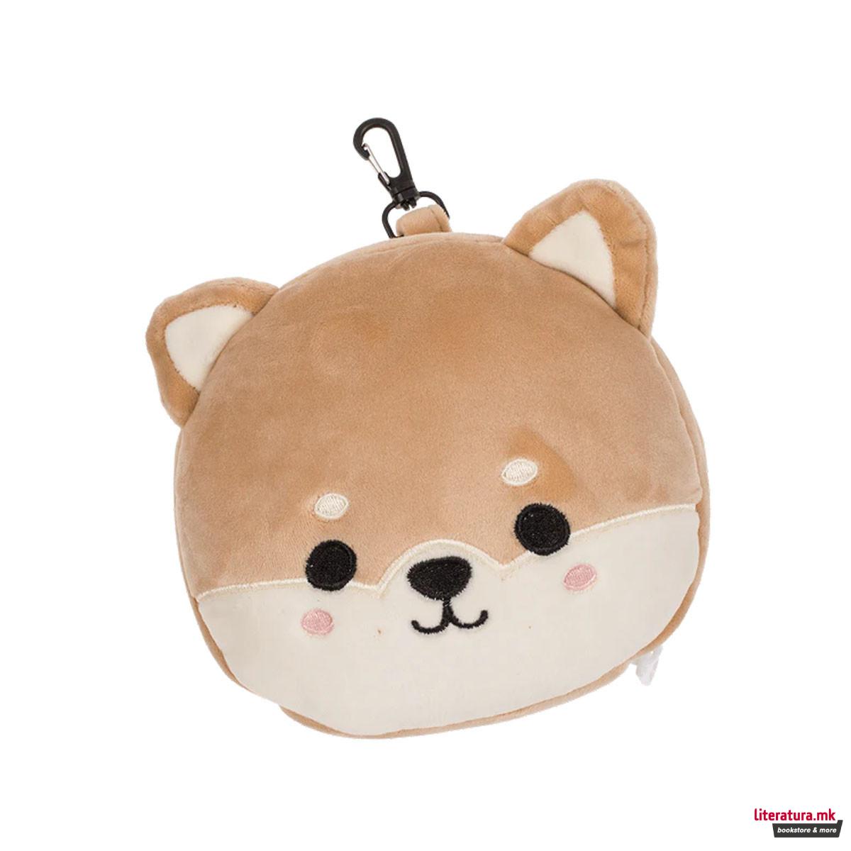 Детска перница за патување + маска за очи Shiba Inu 