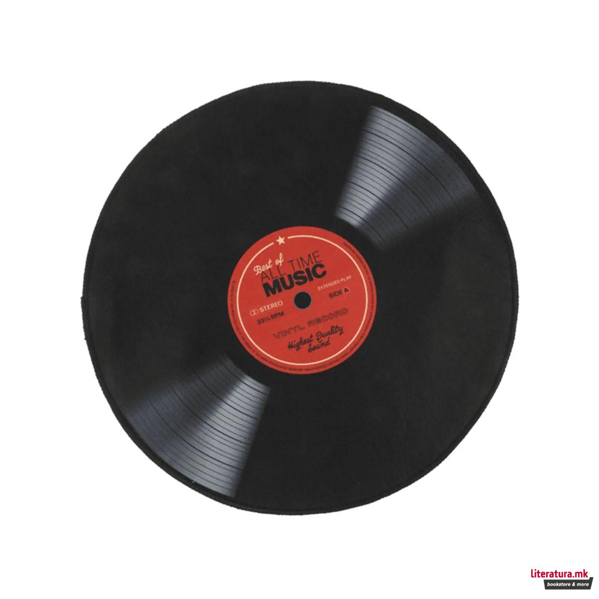 Тепих во облик на винил Best of All Time Music, Ø60cm 