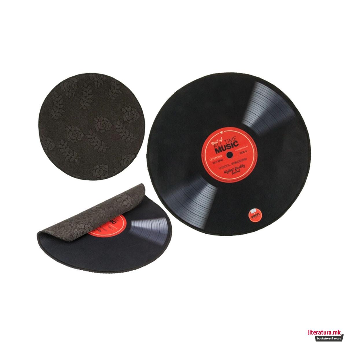 Тепих во облик на винил Best of All Time Music, Ø60cm 