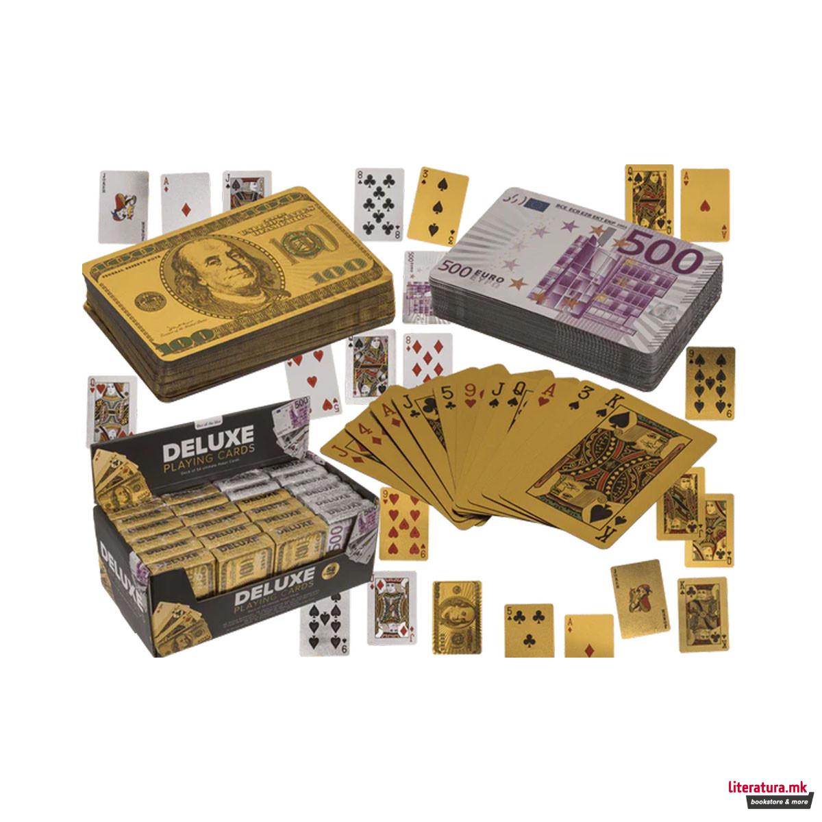 Карти за игра Deluxe Dollars/Euros 