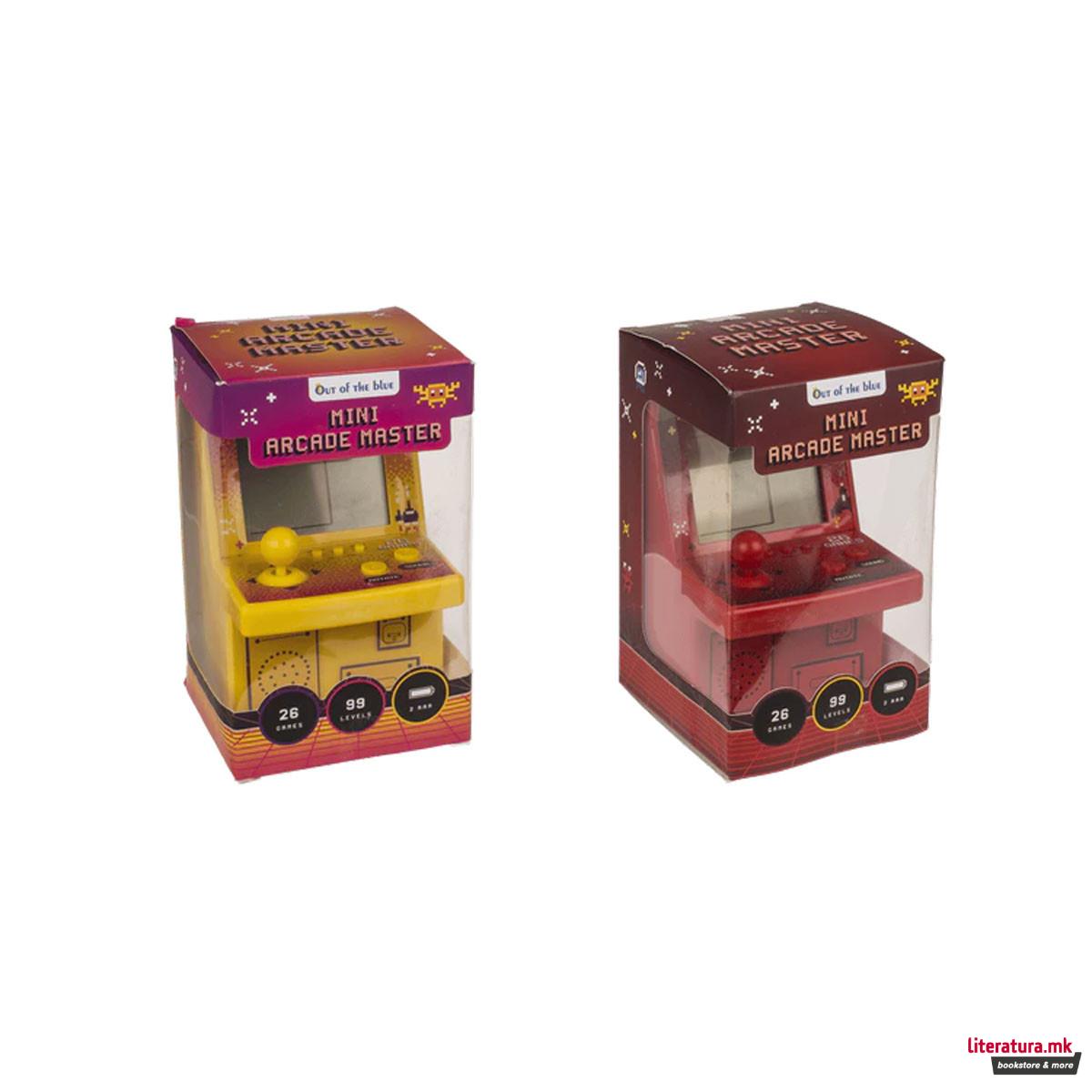 Мини аркадна конзола со 26 игри Mini Arcade Master, 4 бои 