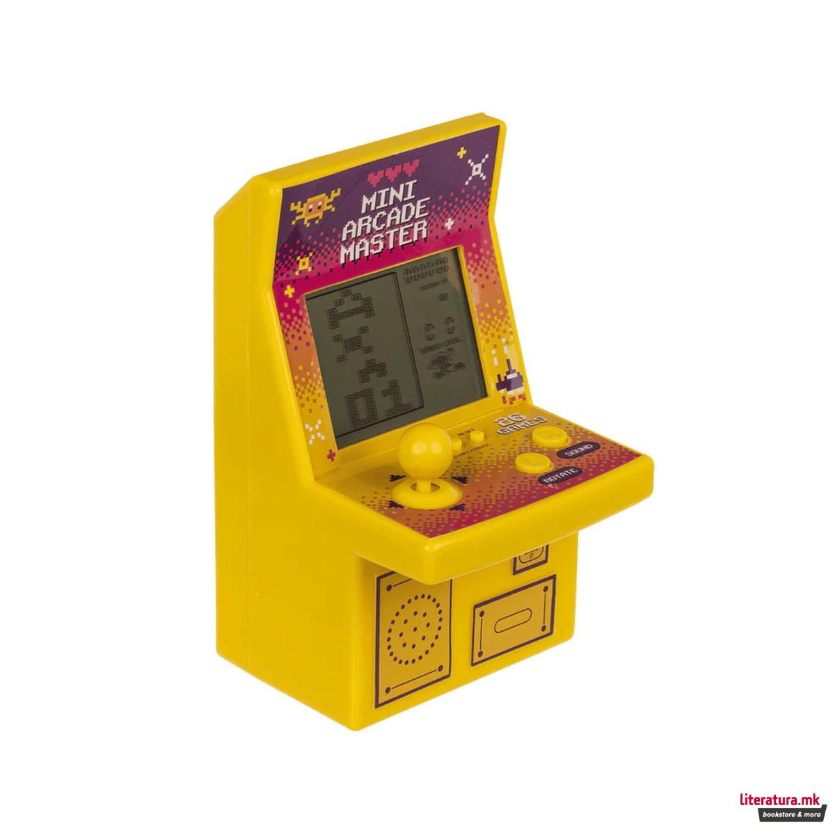 Мини аркадна конзола со 26 игри Mini Arcade Master, 4 бои 