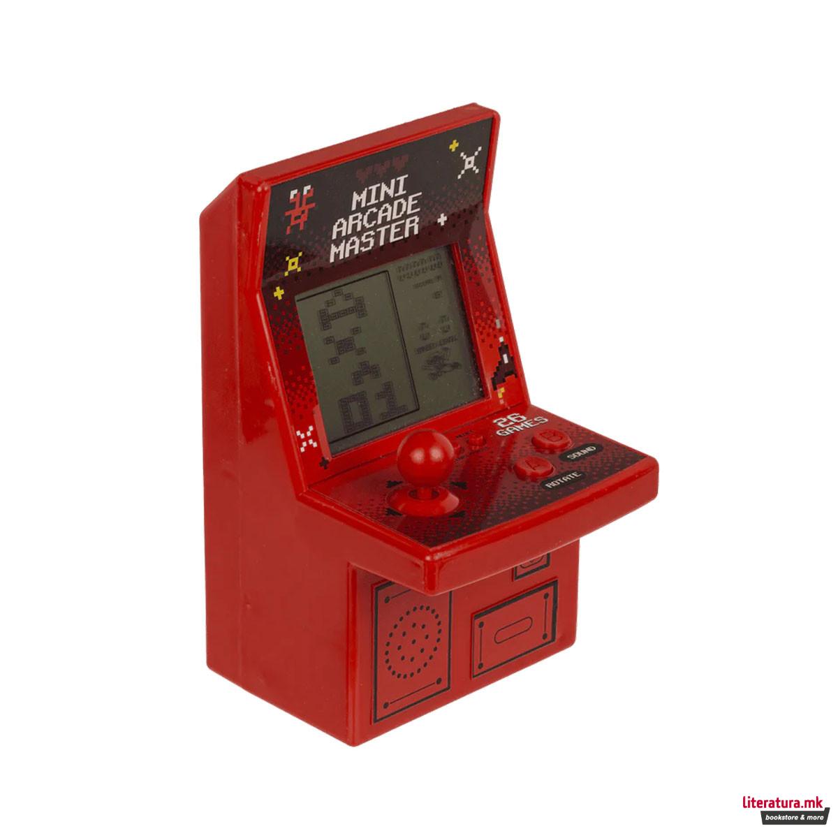 Мини аркадна конзола со 26 игри Mini Arcade Master, 4 бои 