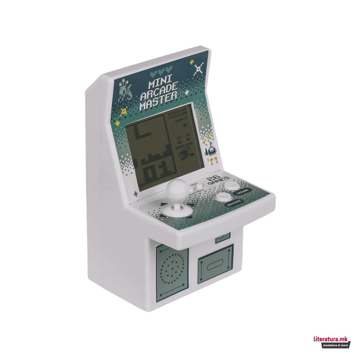 Мини аркадна конзола со 26 игри Mini Arcade Master, 4 бои 