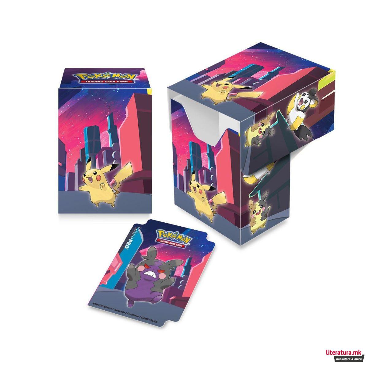 Кутија за Pokemon карти 'Shimmering Skyline Pikachu Full View Deck Box' 