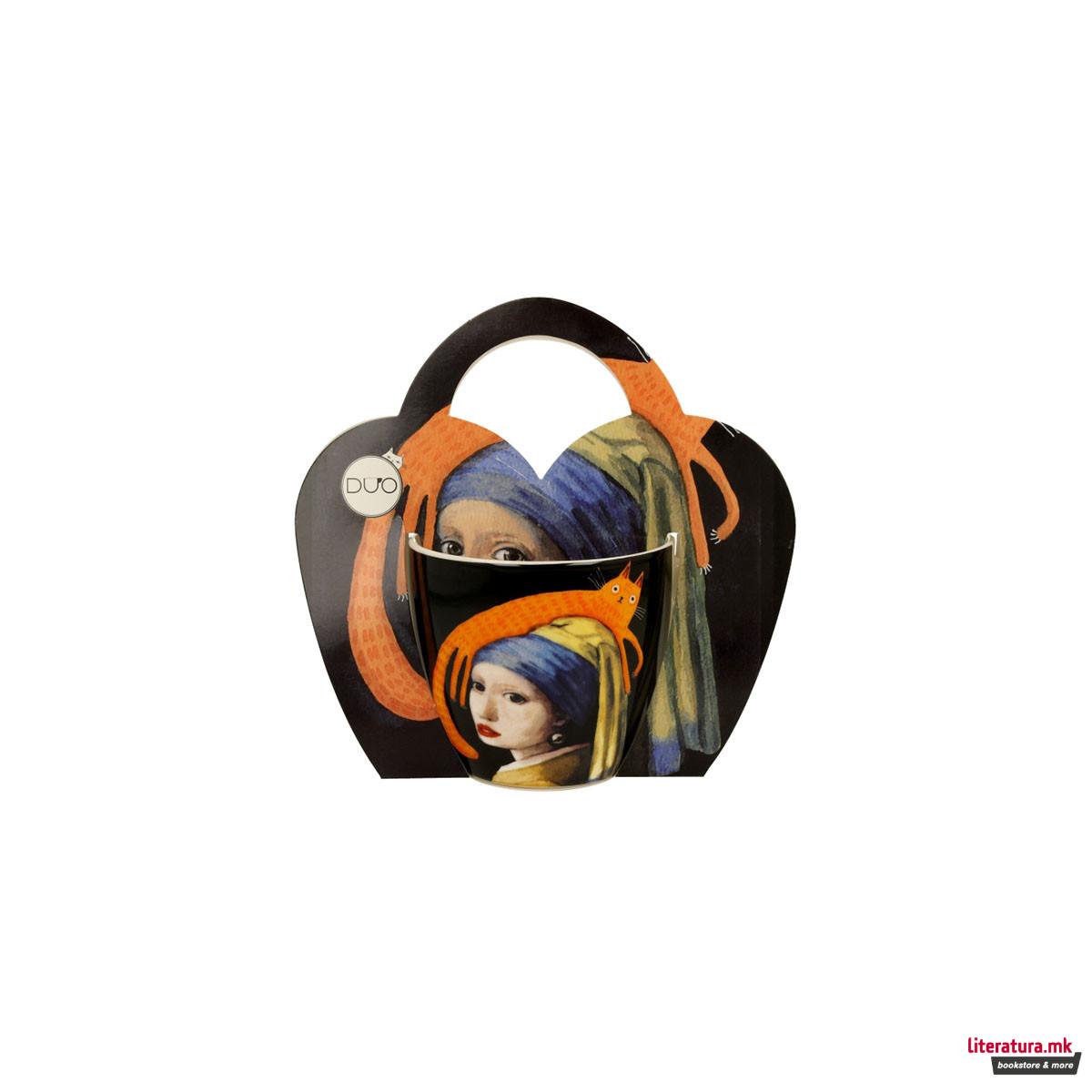 Шолја, Animals - Girl with a Cat, 460ml 