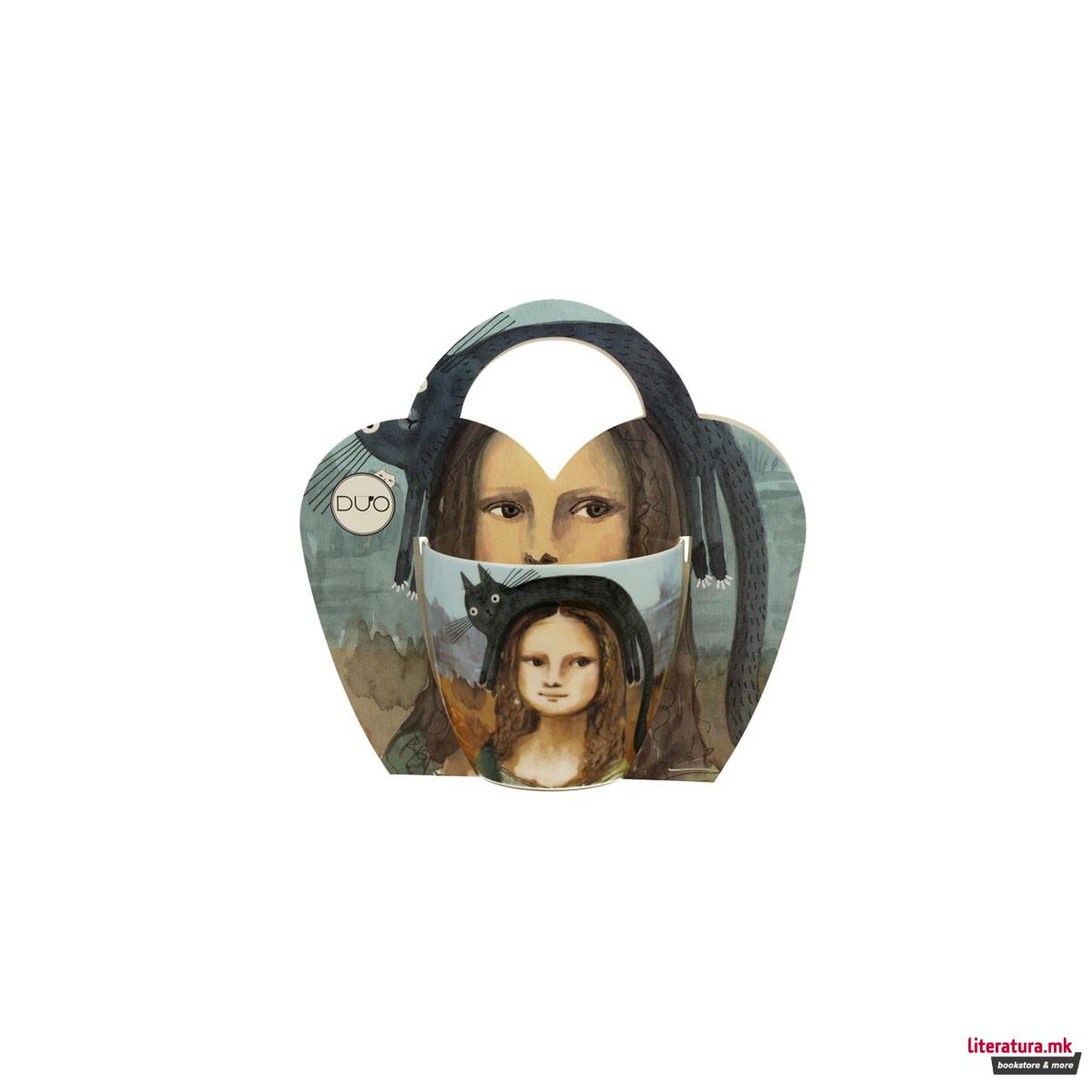 Шолја, Animals - Mona Lisa with a Cat, 460ml 