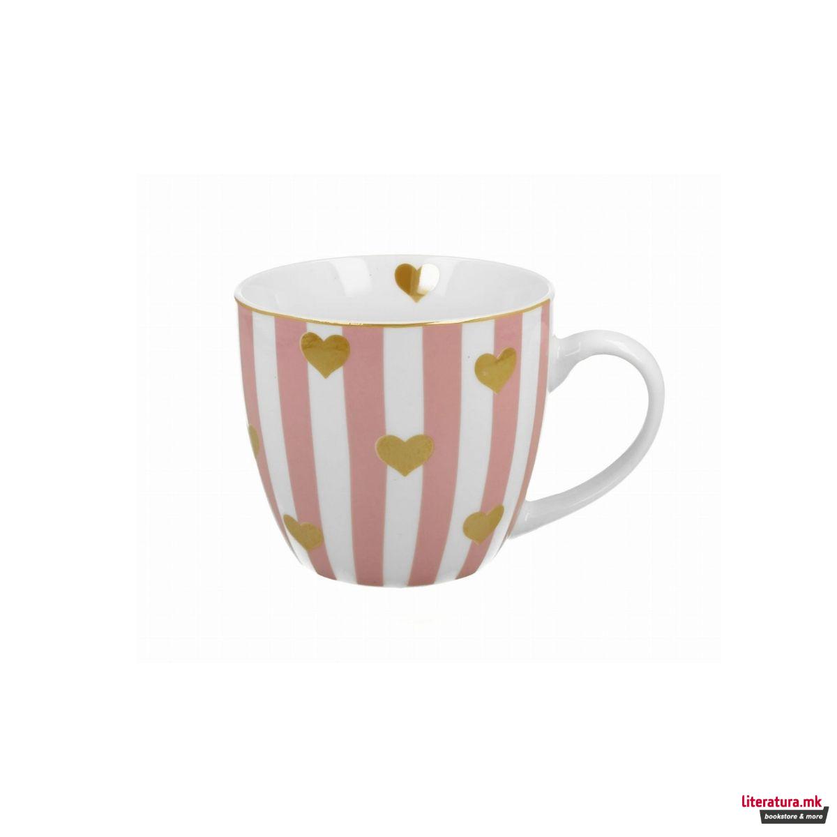 Шолја, Pink Small Heart, 460ml 