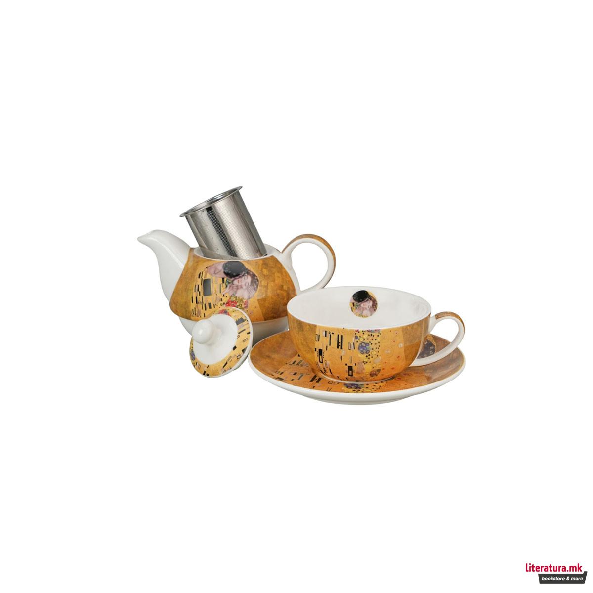 Сет од чајник, шолја и инфузер, Klimt - The Kiss, 300/350 ml 