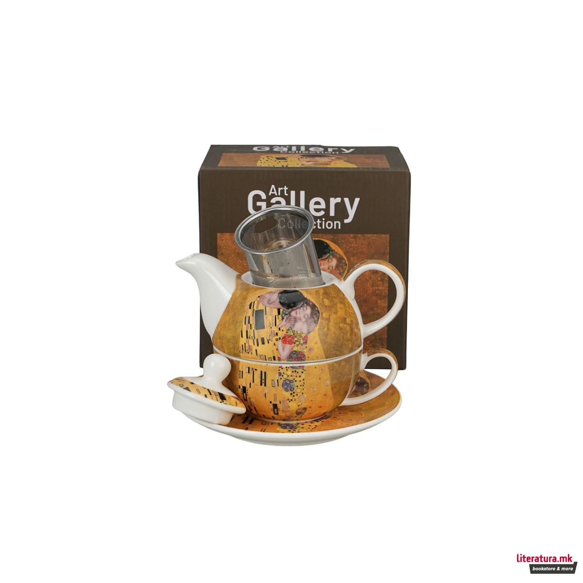 Сет од чајник, шолја и инфузер, Klimt - The Kiss, 300/350 ml 