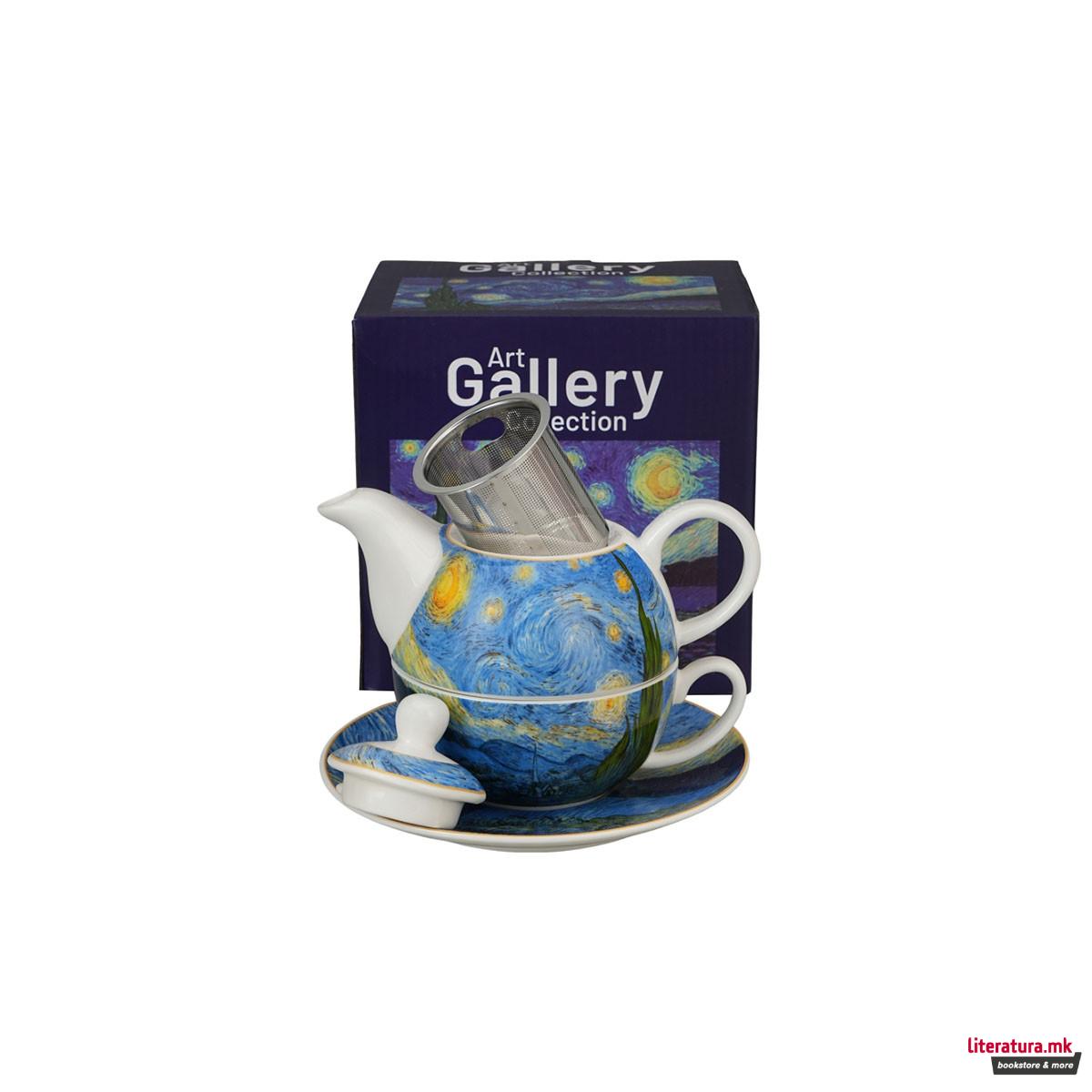 Сет од чајник, шолја и инфузер, Van Gogh - Starry Night, 300/350 ml 