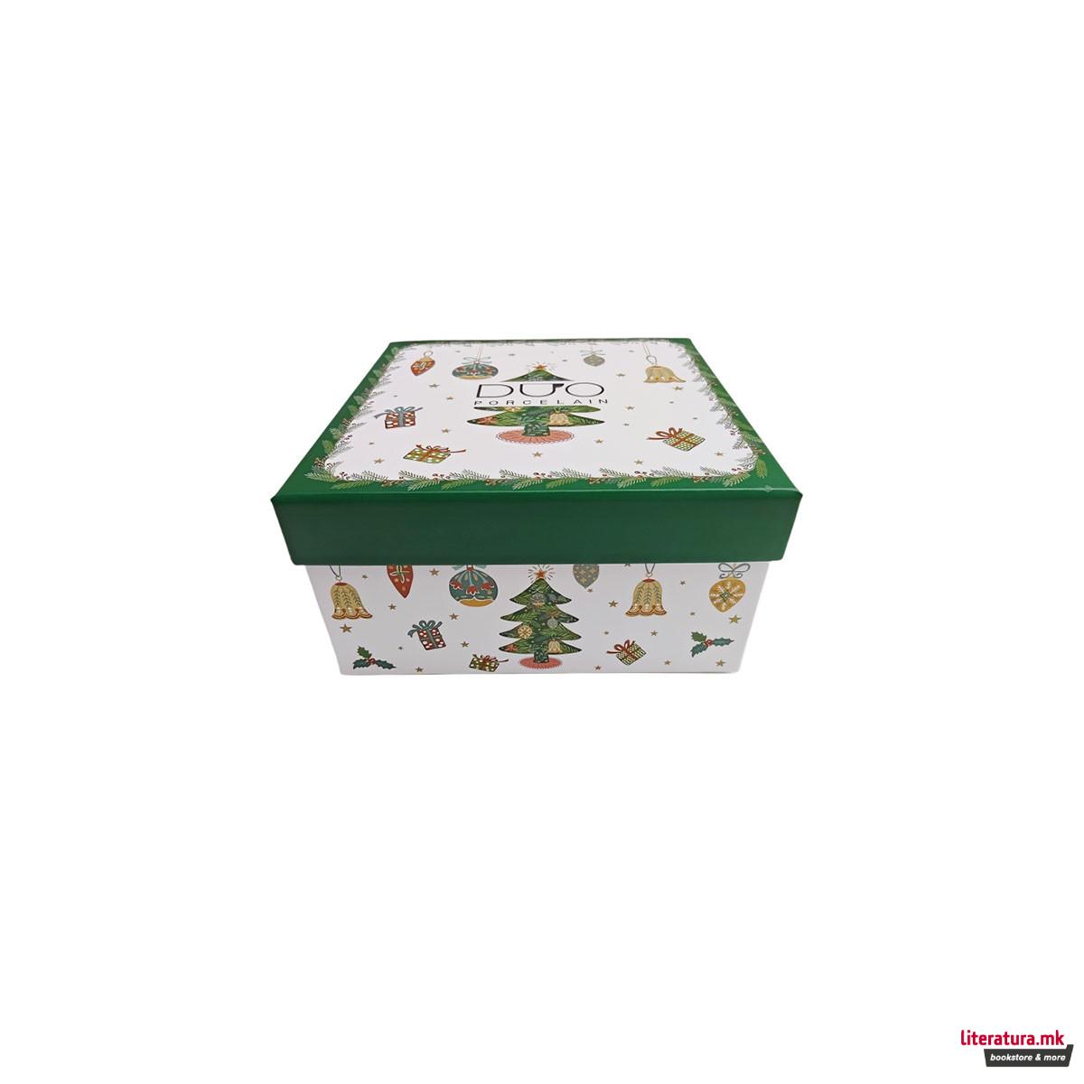 Сет шолја со тацна, Around Christmas Tree, 250ml 