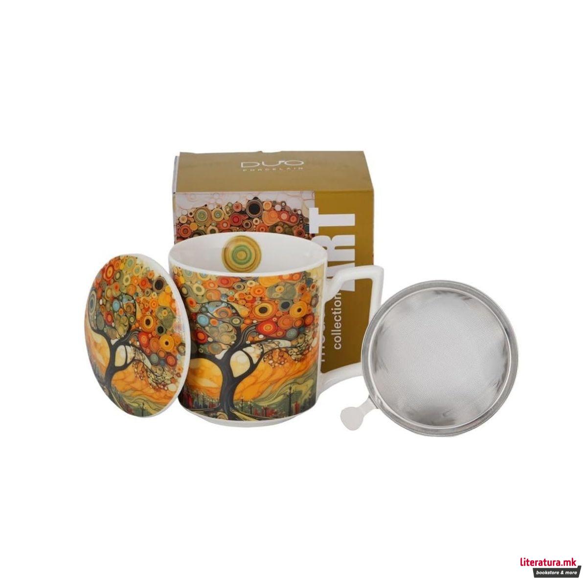 Шолја со инфузер, Modern Art - Tree, 450ml 