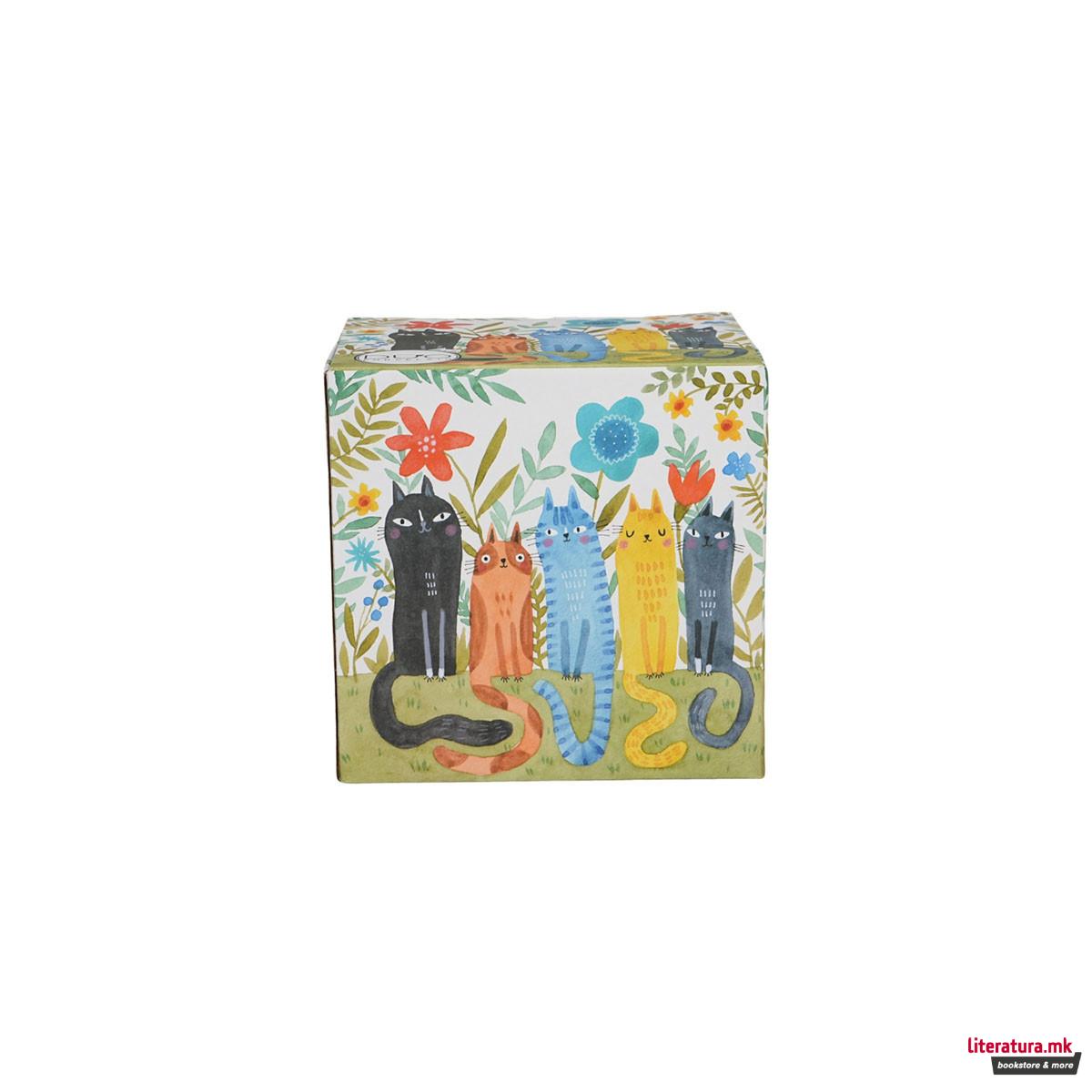 Сет од чајник, шолја и инфузер, Cat's World - Garden Felines, 300/350 ml 