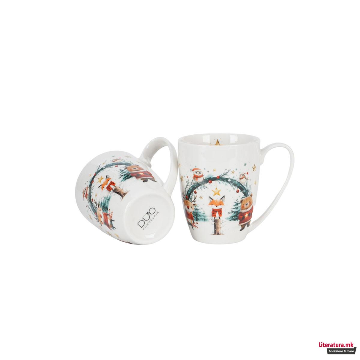 Сет од 2 шолји во украсна кутија, Christmas Cuties, 360ml 