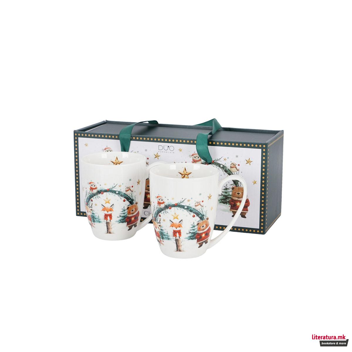 Сет од 2 шолји во украсна кутија, Christmas Cuties, 360ml 