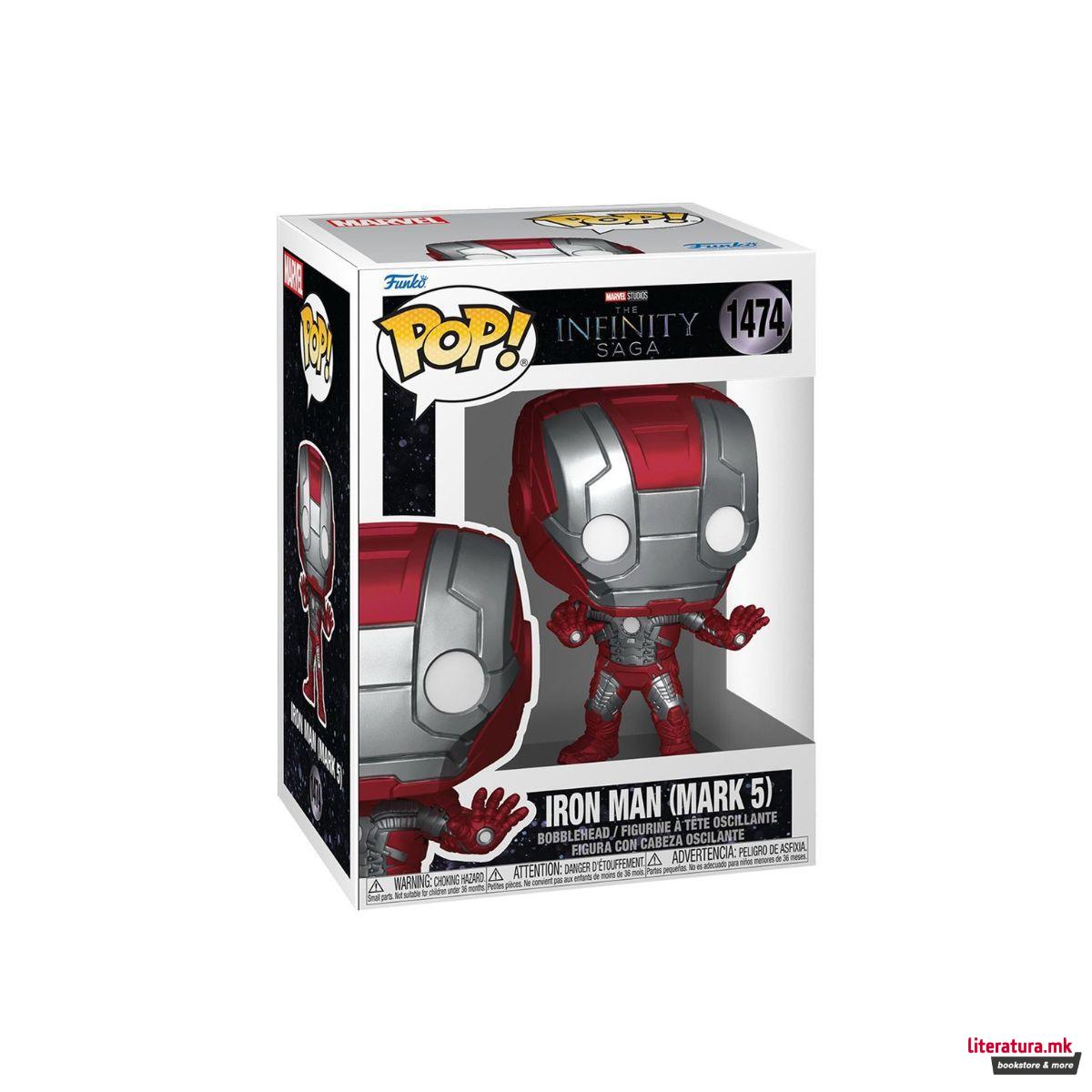 Фигура, Pop! Marvel: The Infinity Saga - Iron Man (Mark 5) 