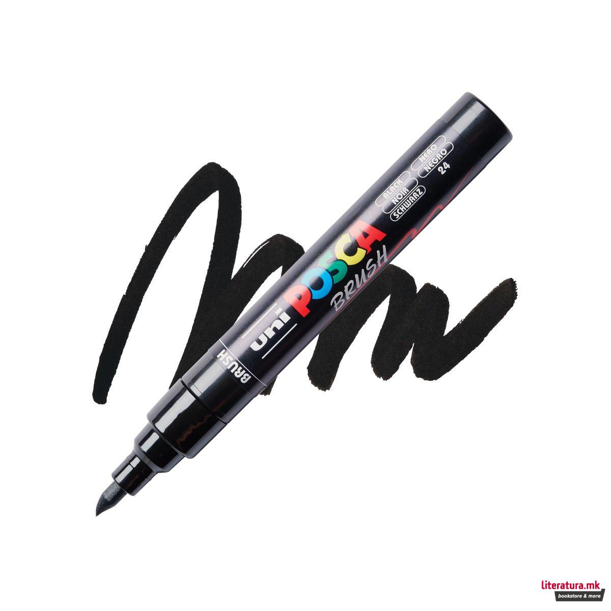 Брашпен, Posca PC-5BR - Black 