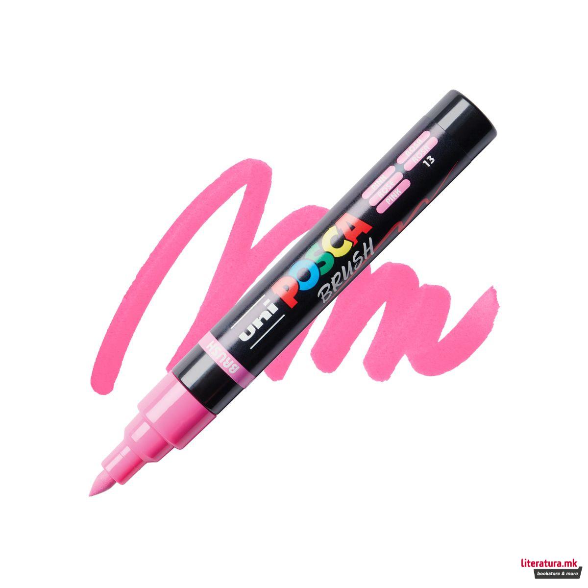 Брашпен, Posca PC-5BR - Pink 