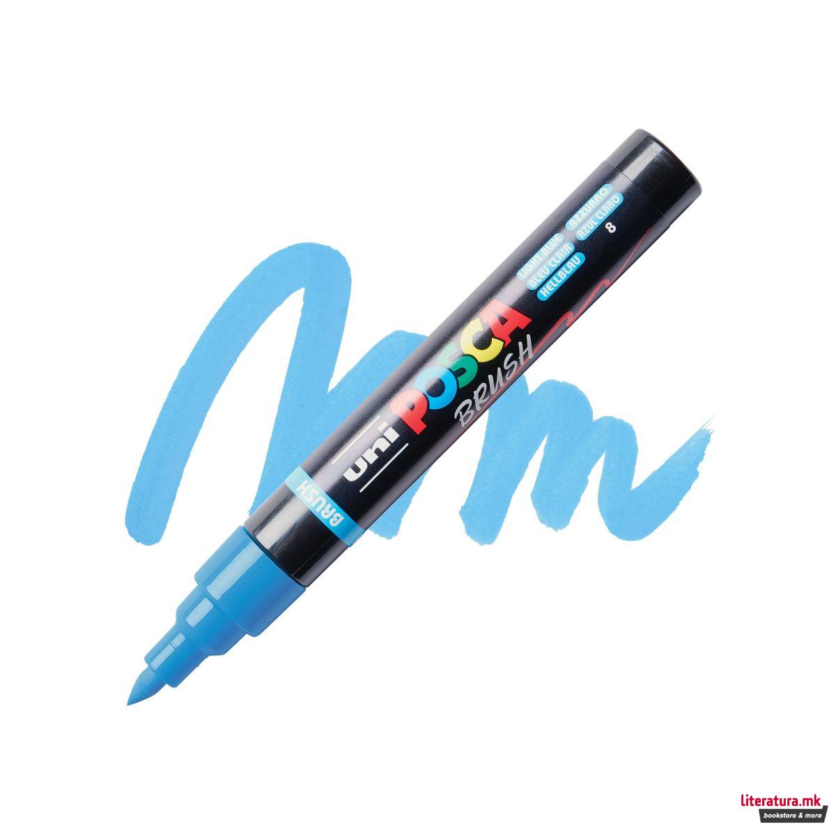 Брашпен, Posca PC-5BR - Light Blue 