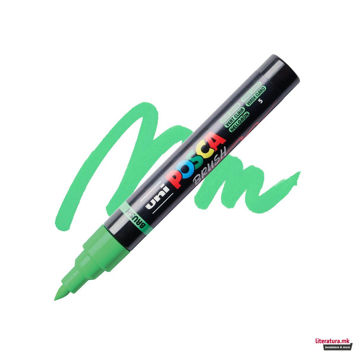 Брашпен, Posca PC-5BR - Light Green 