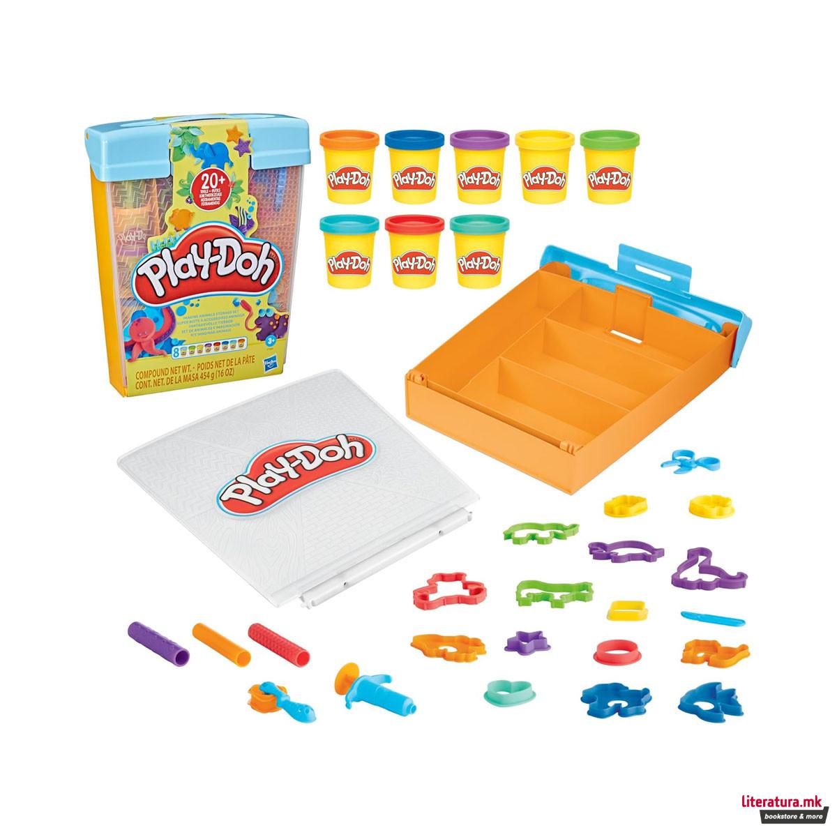 Сет за игра, Play-Doh Imagine Animals Storage Set 