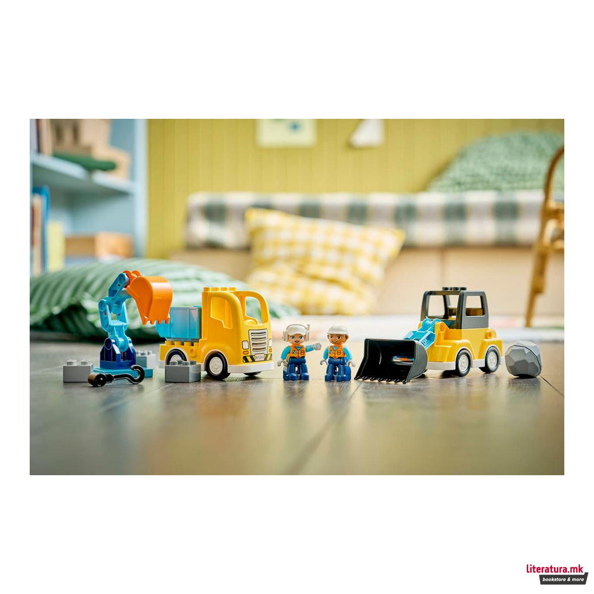 LEGO коцки, Duplo, 3 in 1 Construction Vehicles 