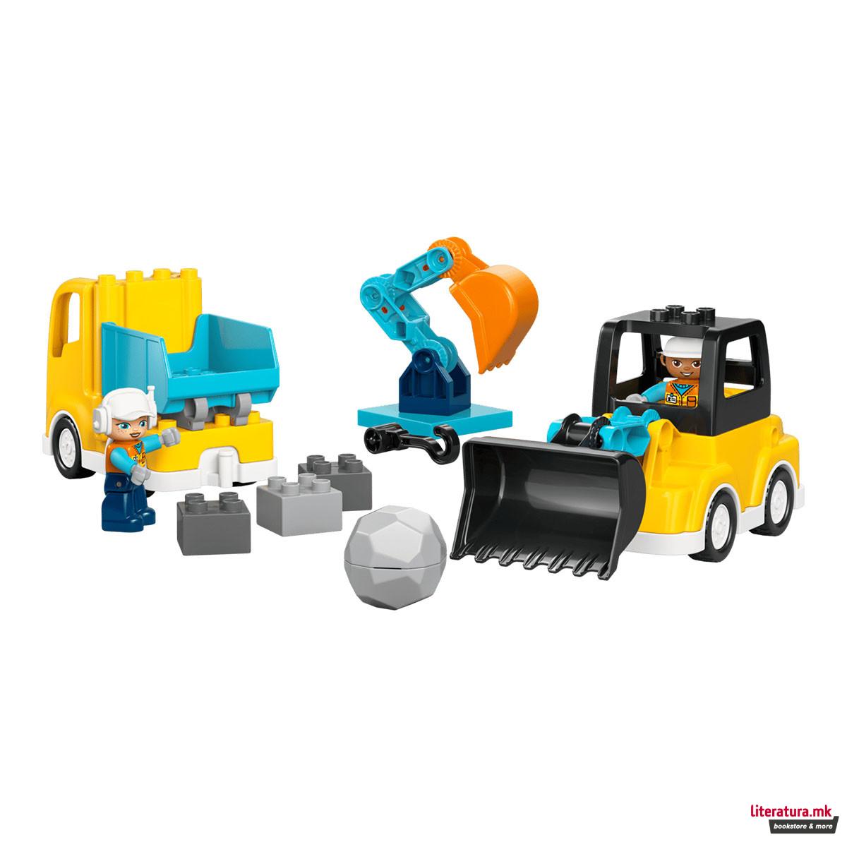 LEGO коцки, Duplo, 3 in 1 Construction Vehicles 
