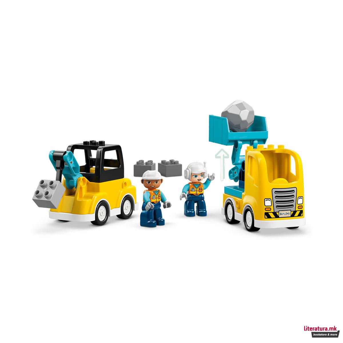 LEGO коцки, Duplo, 3 in 1 Construction Vehicles 