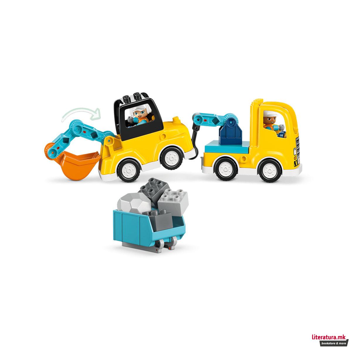 LEGO коцки, Duplo, 3 in 1 Construction Vehicles 