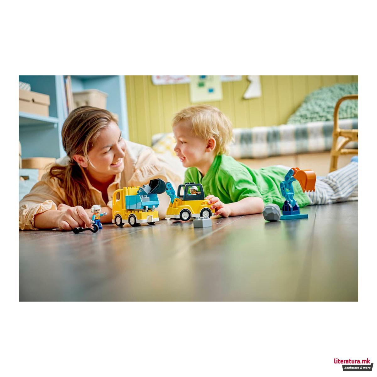 LEGO коцки, Duplo, 3 in 1 Construction Vehicles 