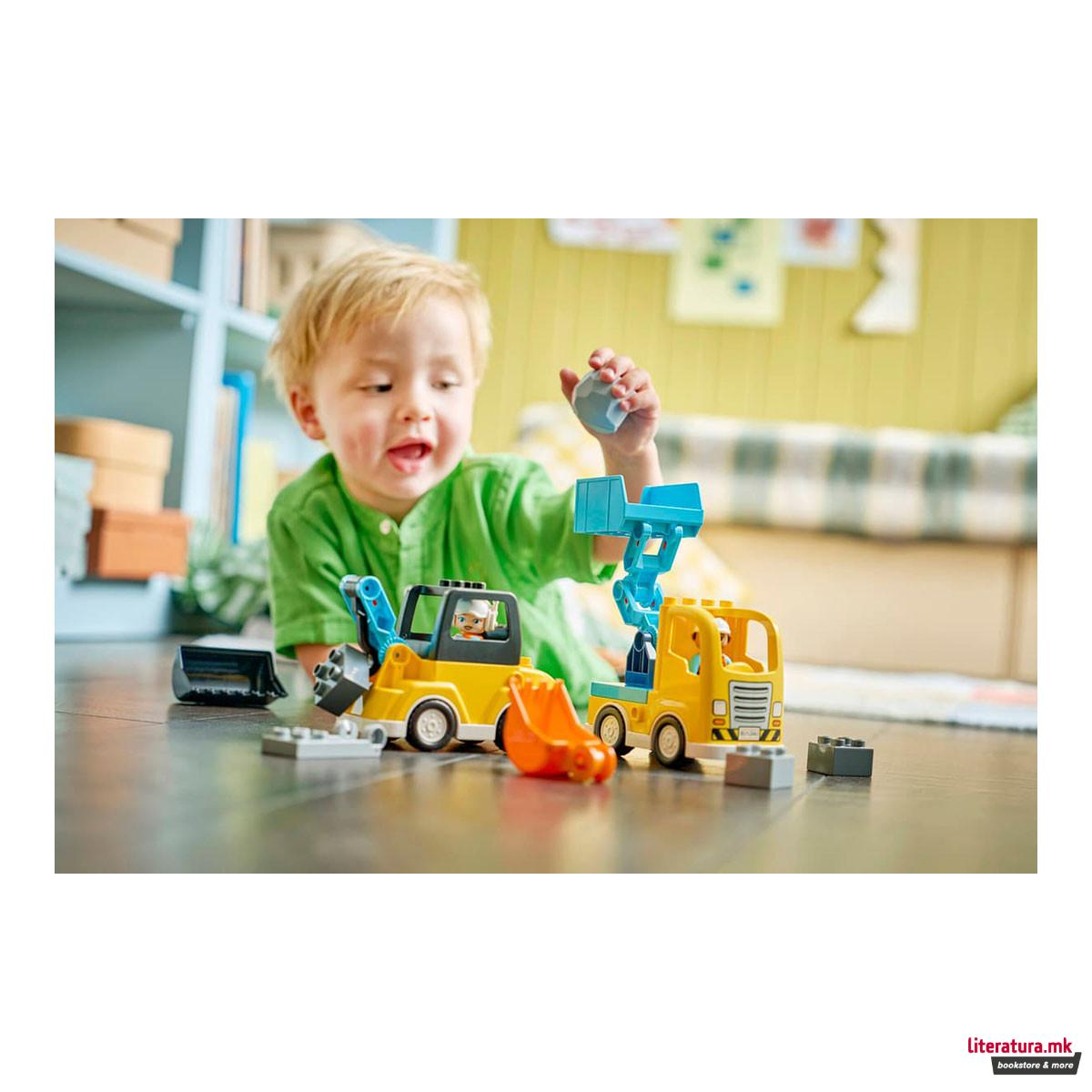 LEGO коцки, Duplo, 3 in 1 Construction Vehicles 