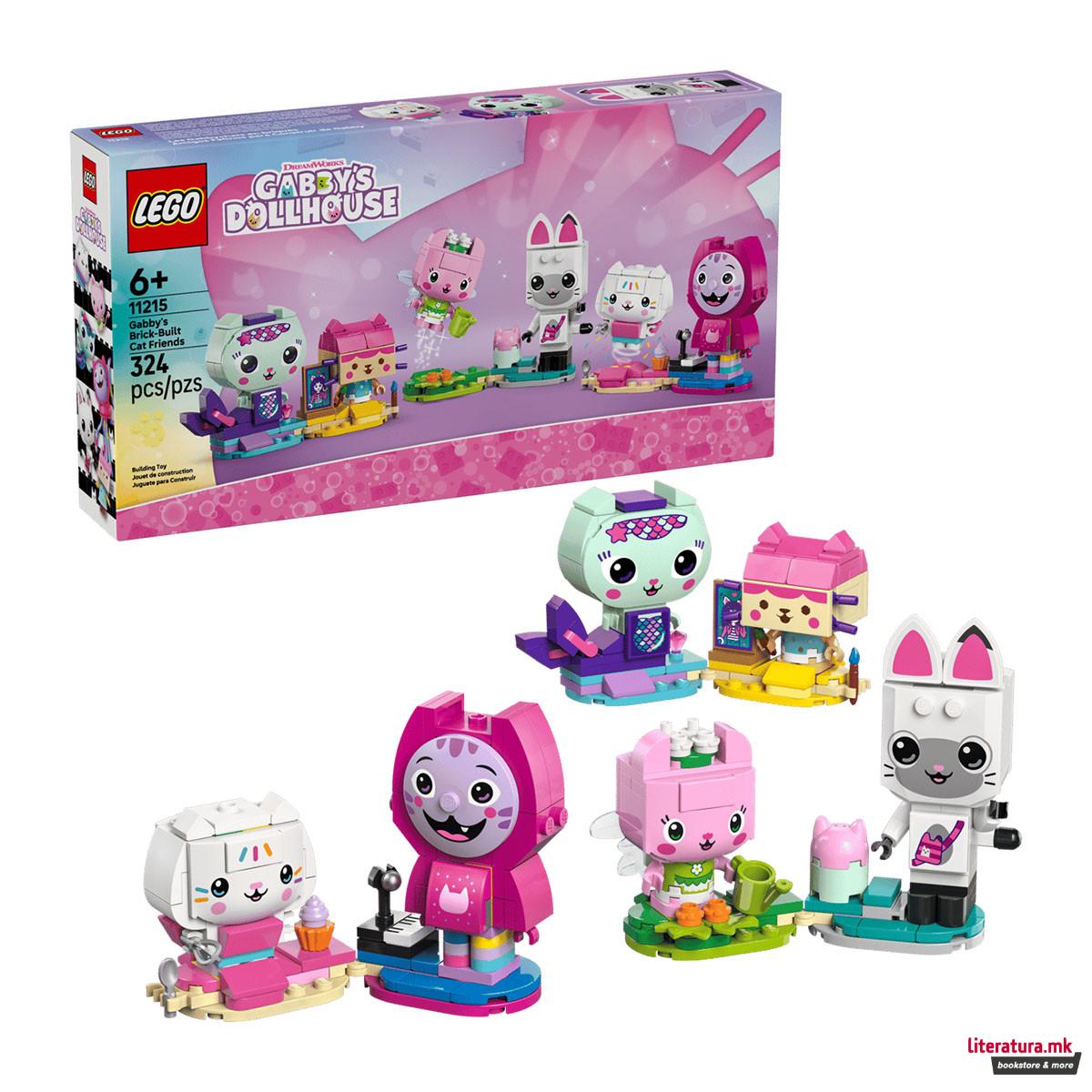 LEGO коцки, Gabbys Dollhouse, Gabbys Brick-Built Cat Friends 