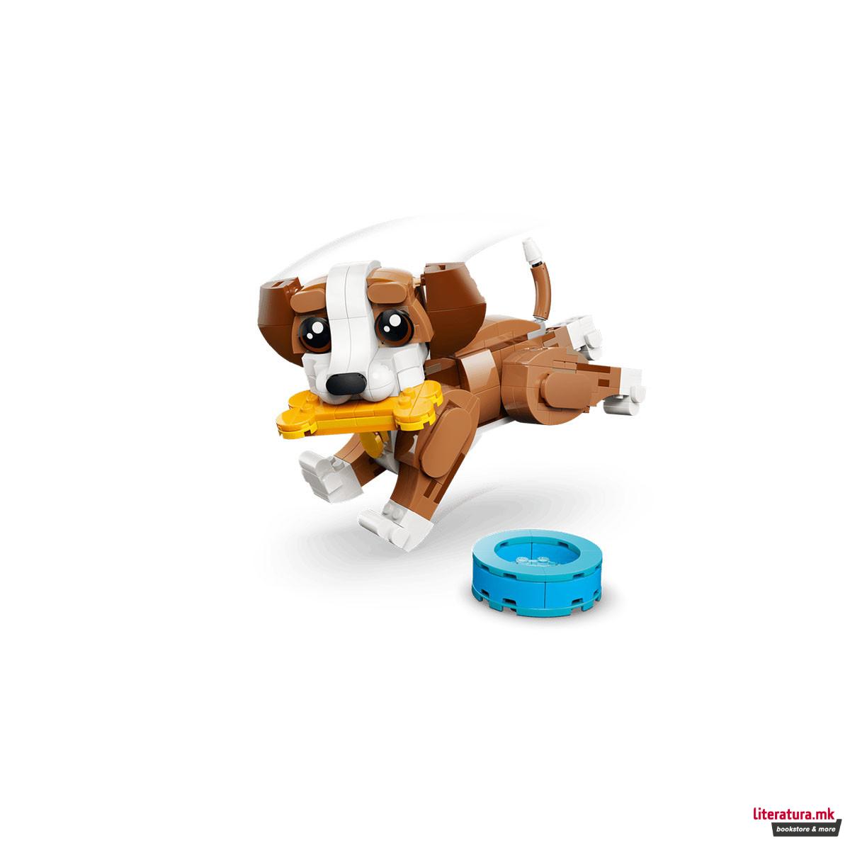 LEGO коцки, Creator 3-in-1, Cute Animals: Playful Puppy Dog 