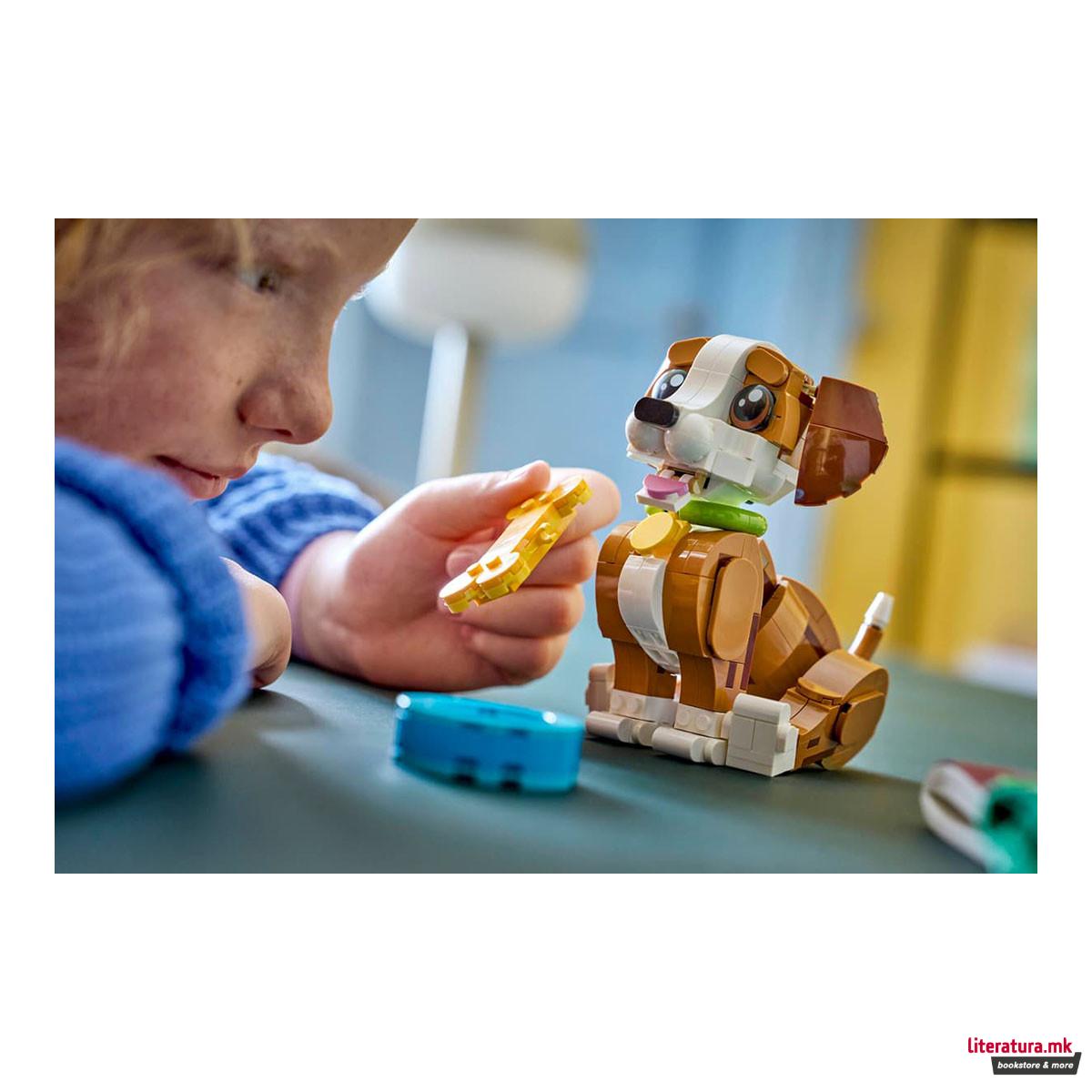 LEGO коцки, Creator 3-in-1, Cute Animals: Playful Puppy Dog 
