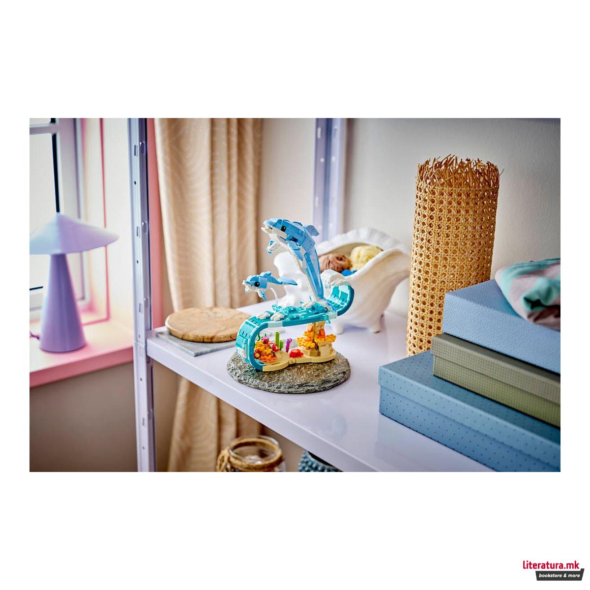 LEGO коцки, Creator 3-in-1, Sea Animals: Beautiful Dolphins 