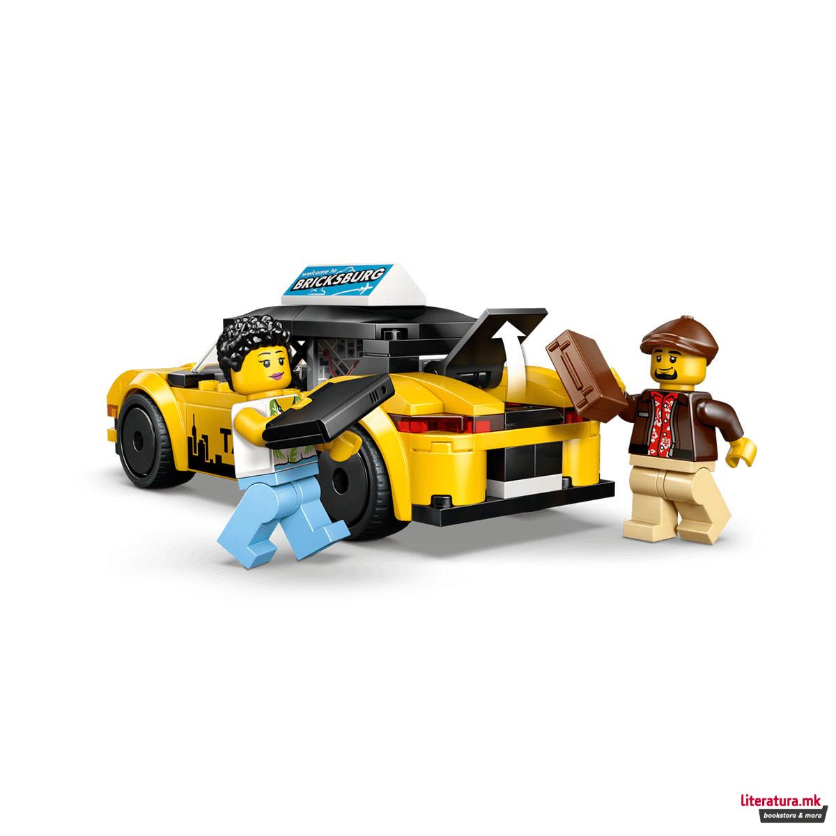 LEGO коцки, City, Yellow Taxi 