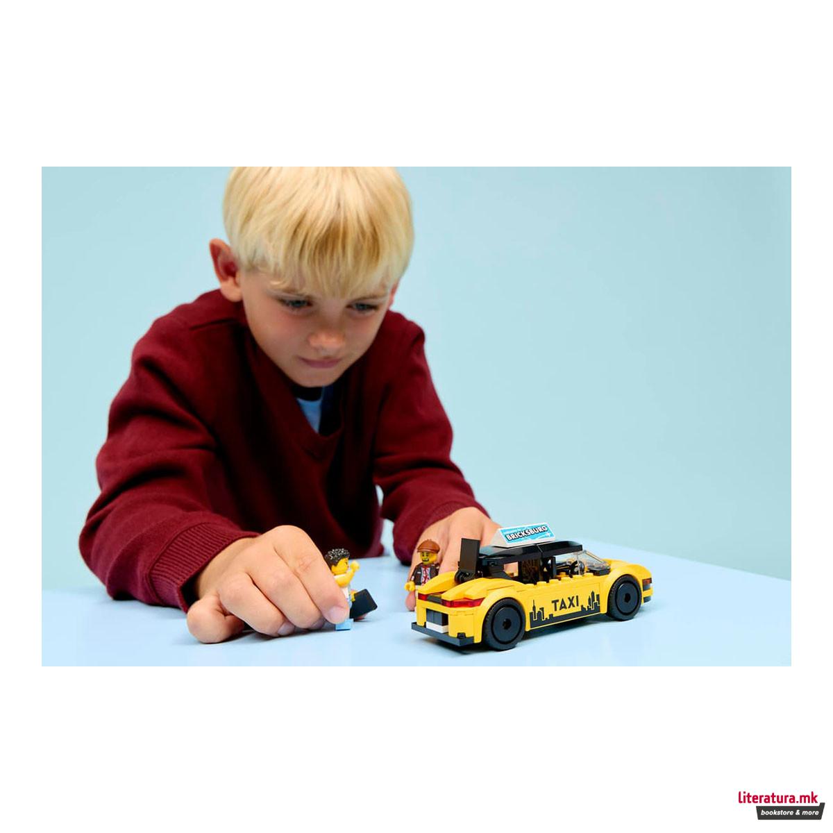 LEGO коцки, City, Yellow Taxi 