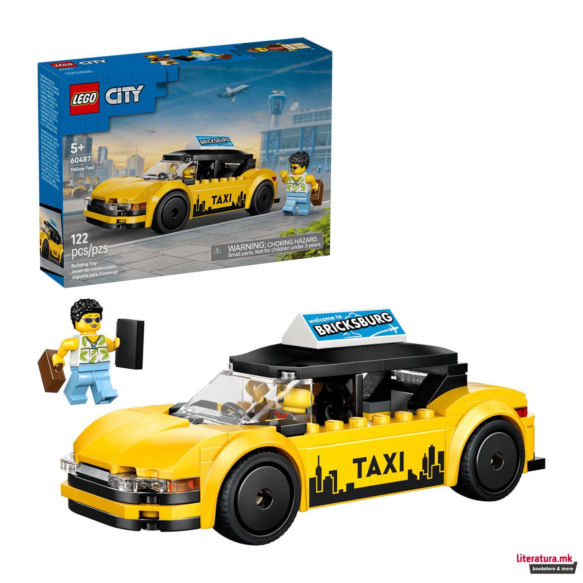 LEGO коцки, City, Yellow Taxi 