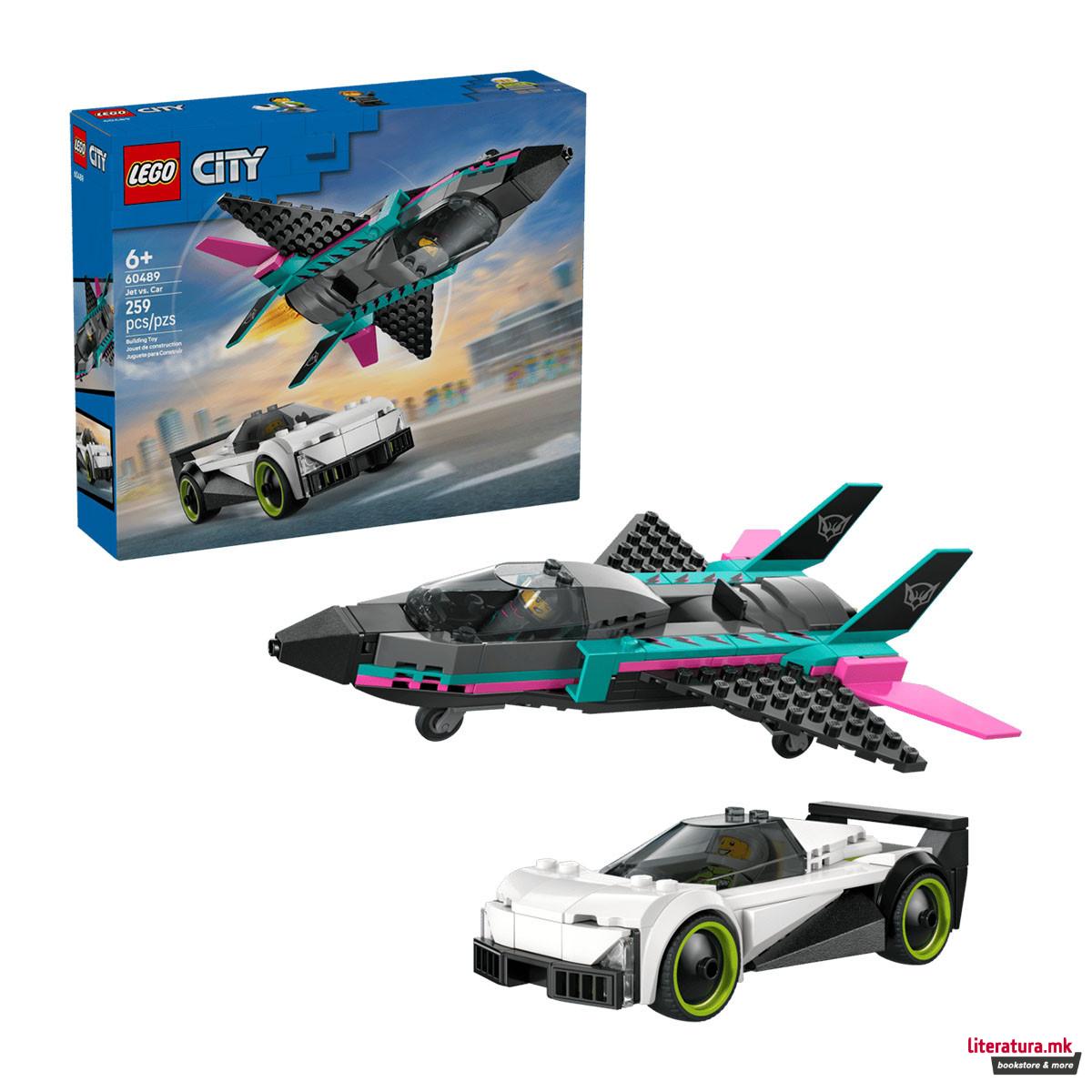 LEGO коцки, City, Jet vs. Car 