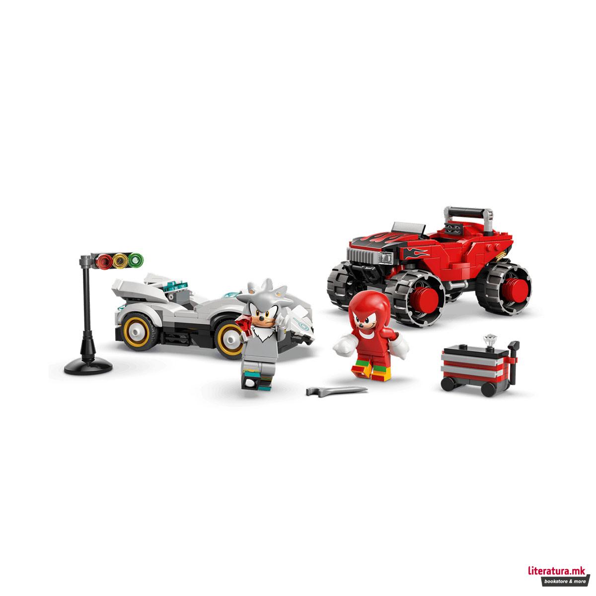 LEGO коцки, Sonic the Hedgehog, Silvers Car vs. Knuckles Monster Truck 