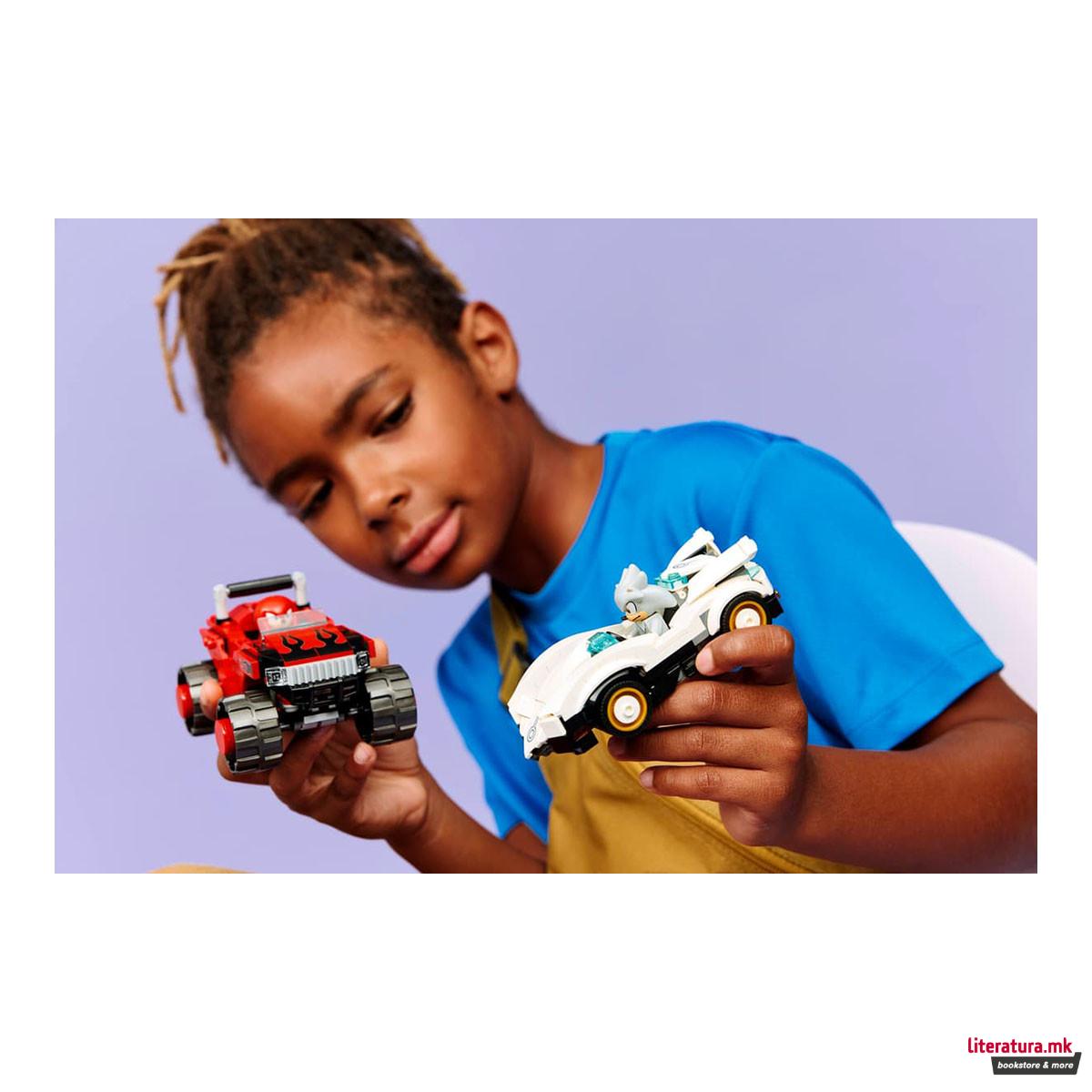 LEGO коцки, Sonic the Hedgehog, Silvers Car vs. Knuckles Monster Truck 