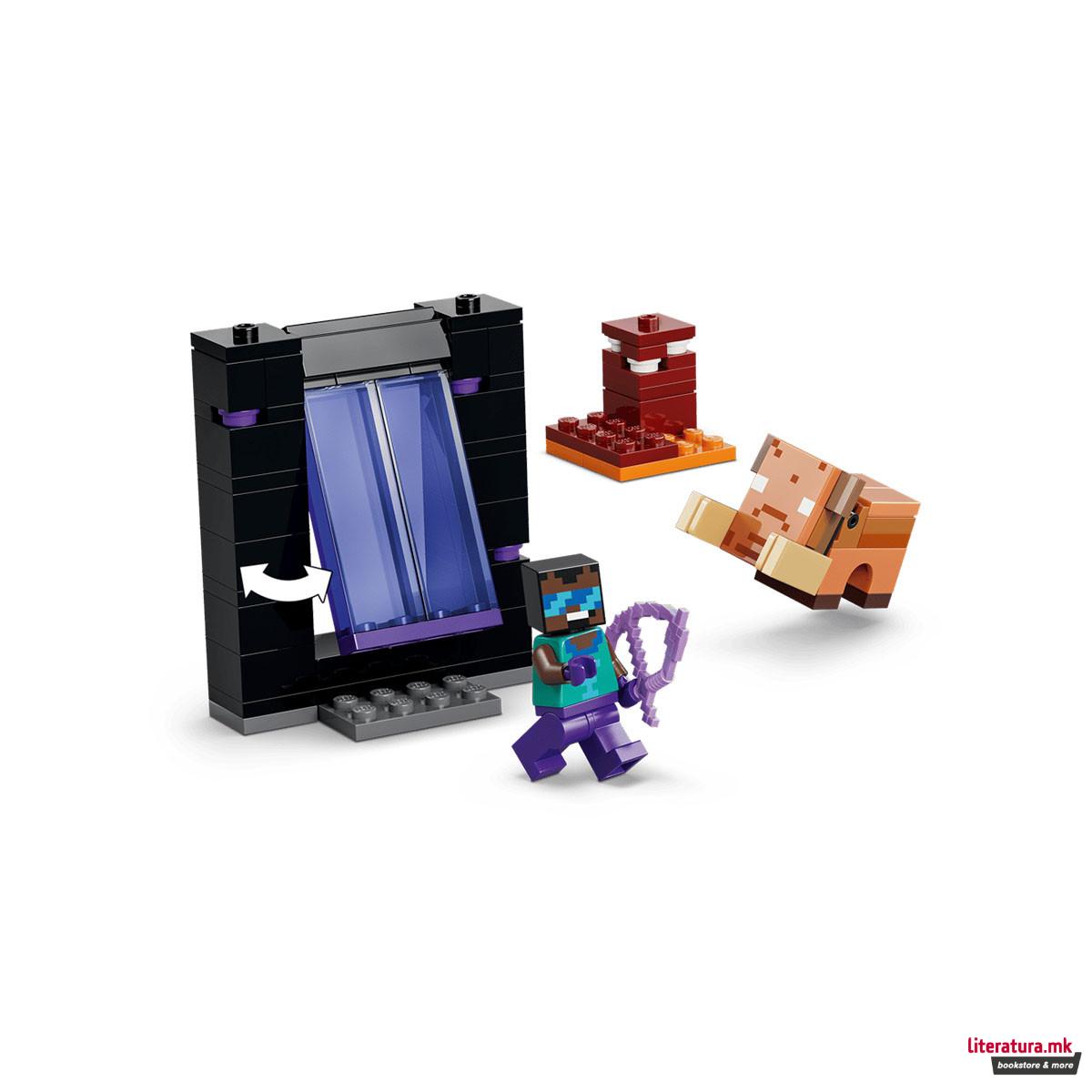LEGO коцки, Minecraft, Nether & End Portal Journey 