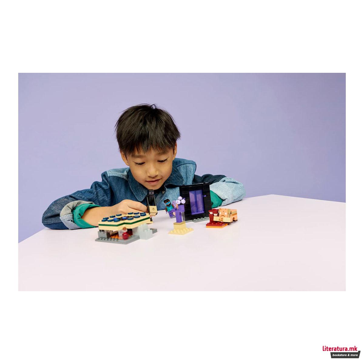 LEGO коцки, Minecraft, Nether & End Portal Journey 