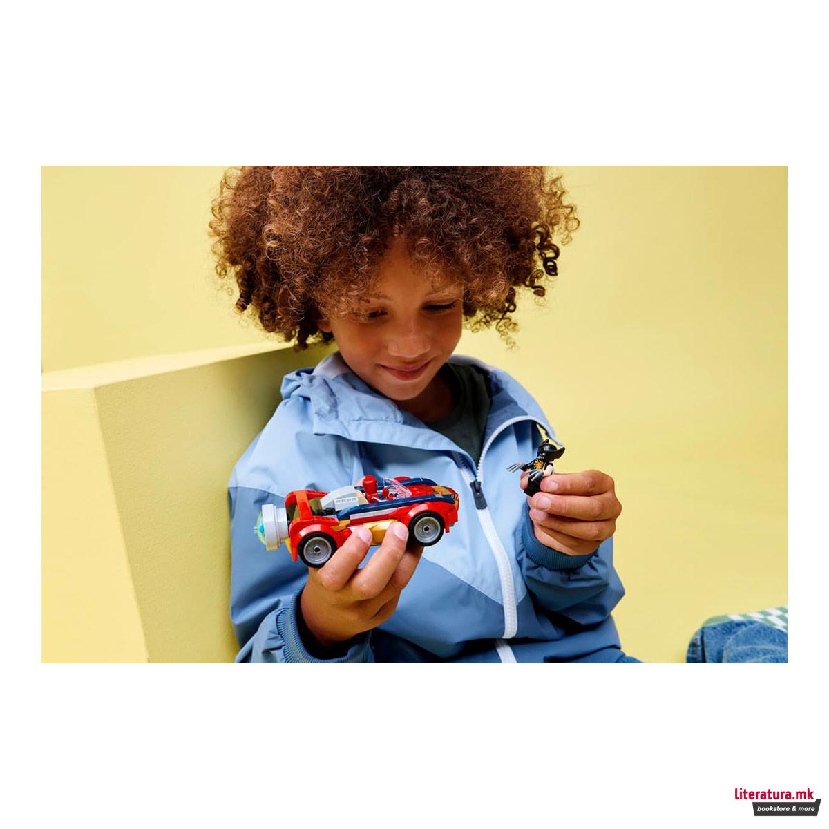 LEGO коцки, Marvel, Spider-Man Car vs. Venomized Wolverine 