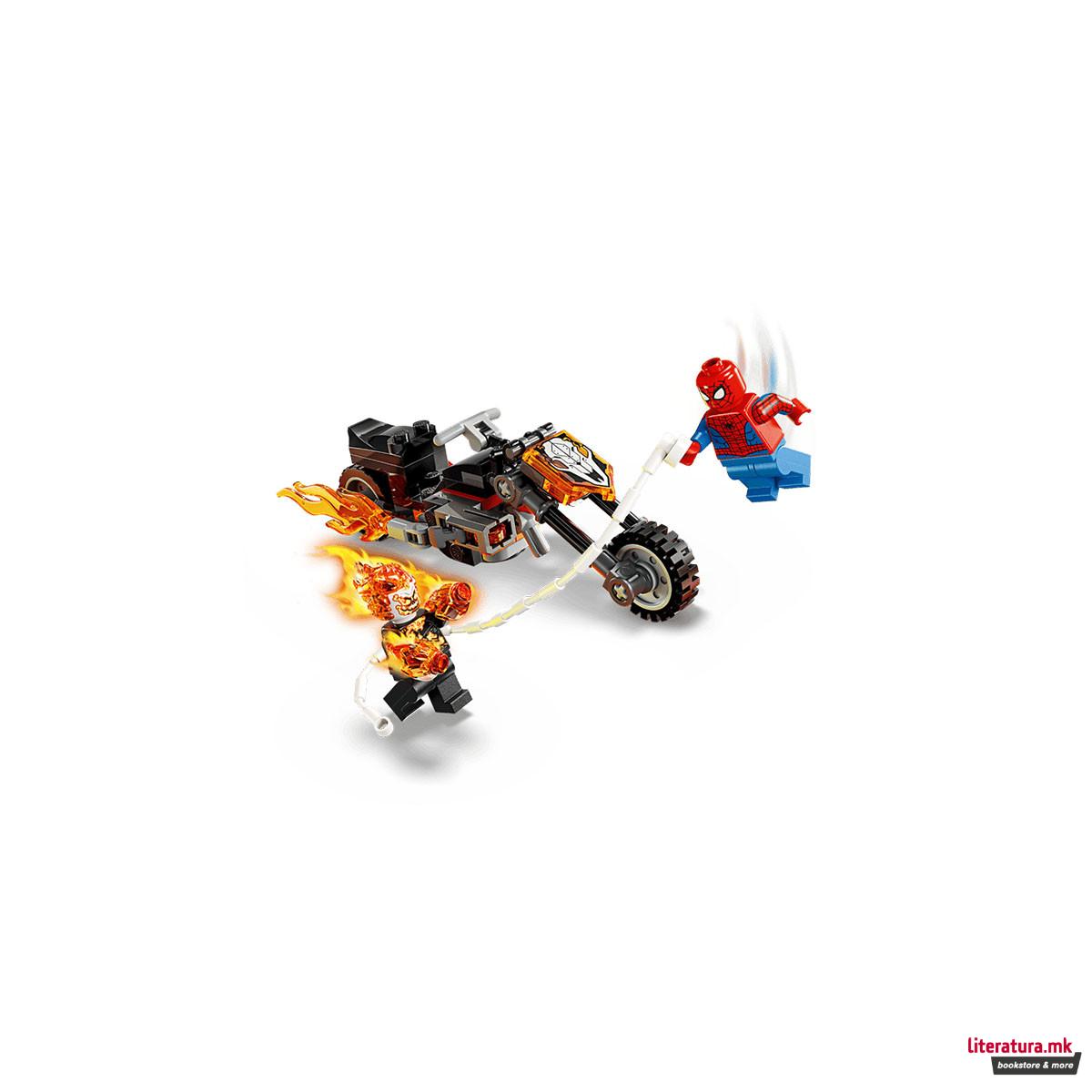 LEGO коцки, Marvel, Spider-Man vs. Ghost Rider Motorcycle 