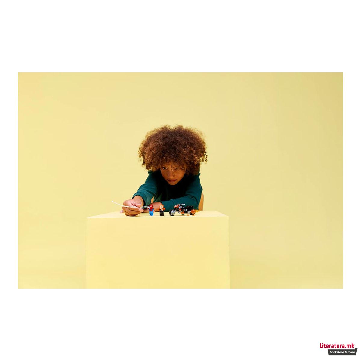 LEGO коцки, Marvel, Spider-Man vs. Ghost Rider Motorcycle 