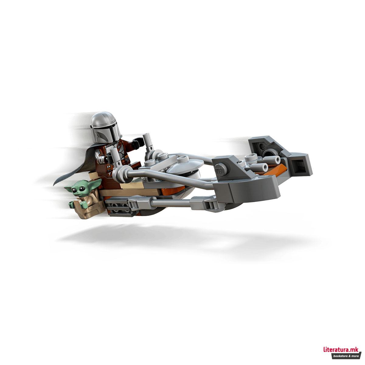 LEGO коцки, Star Wars, The Mandalorian & Grogus Speeder Bike 